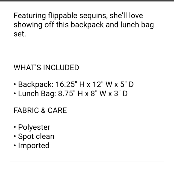 Reversible Sequin Backback - Picture 8 of 8